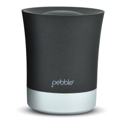 Pebble XS - Wireless Portable Bluetooth Speaker With Microphone / USB / SD Card Reader / AUX IN (Grey) (Black)  