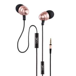 boAt Bassheads 170 In-Ear Earphones (Rose Gold) with One Button Mic  