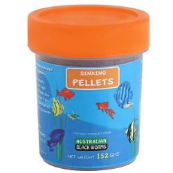 Australian Black Worms Sinking Pellets Fish Food 152 Gm  