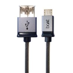 boAt Premium Metallic OTG Micro USB Cable (Grey)  
