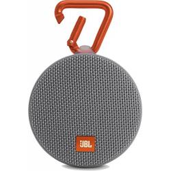 JBL Clip 2 Portable Wireless Bluetooth Speaker with Mic (Gray)  